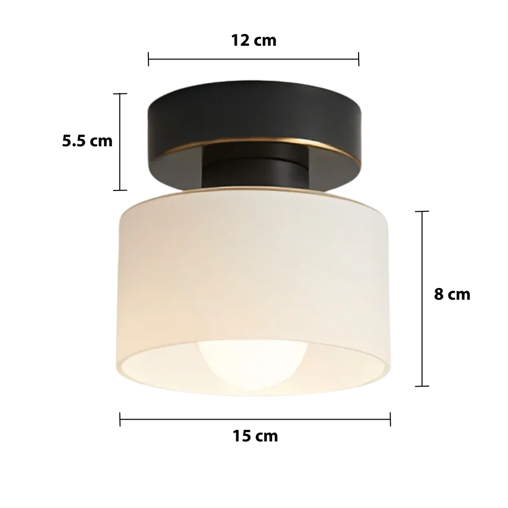 bauhaus deckenspot modern minimalistisch deckenleuchte warmes licht schlafzimmer