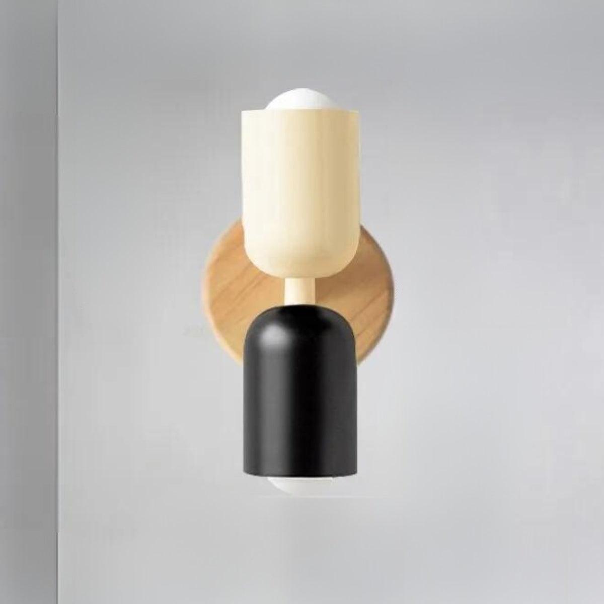 Doppelkopf Wandlampe Holz-Aster Selection
