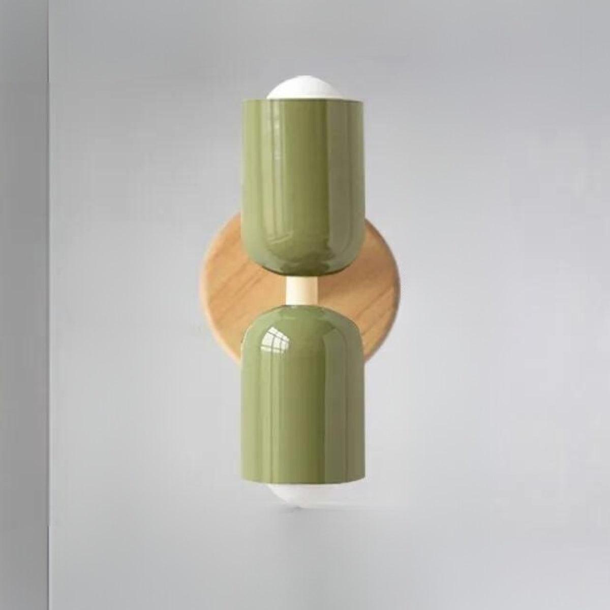 Doppelkopf Wandlampe Holz-Aster Selection