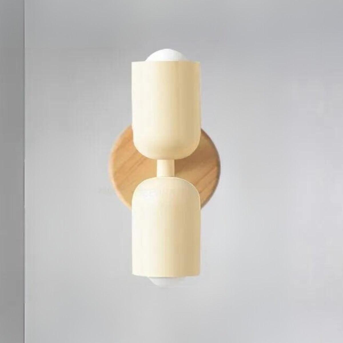 Doppelkopf Wandlampe Holz-Aster Selection