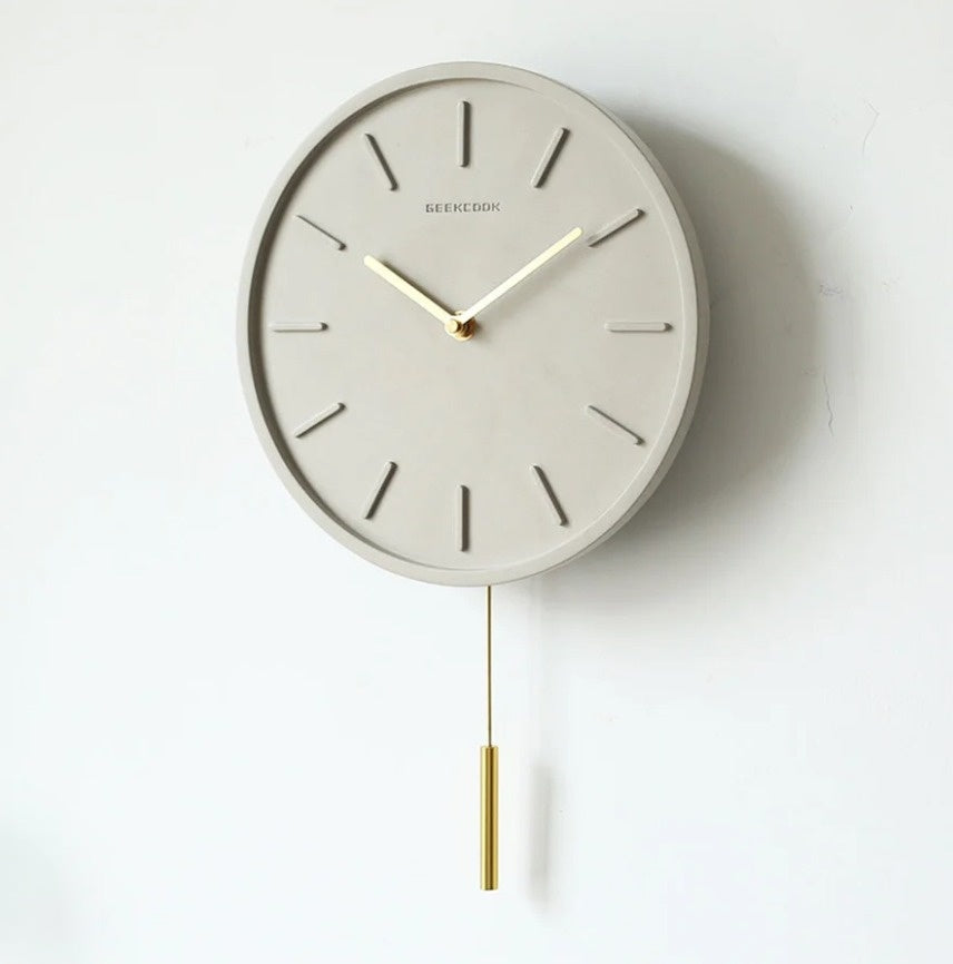 Nordische Beton-Wanduhr-Aster Selection