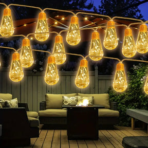 Solar Weihnachts-Lichterkette 16er