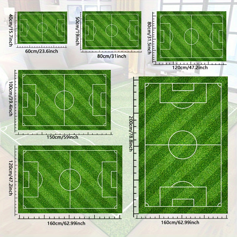 Voetbal loungetapijt deluxe