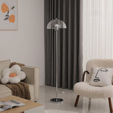 Contemporary floor lamp with acrylic shade