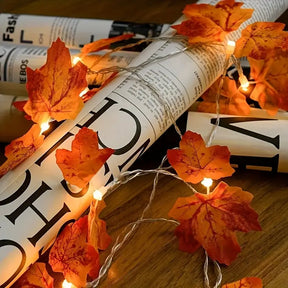Halloween Ahornblatt Lichterkette