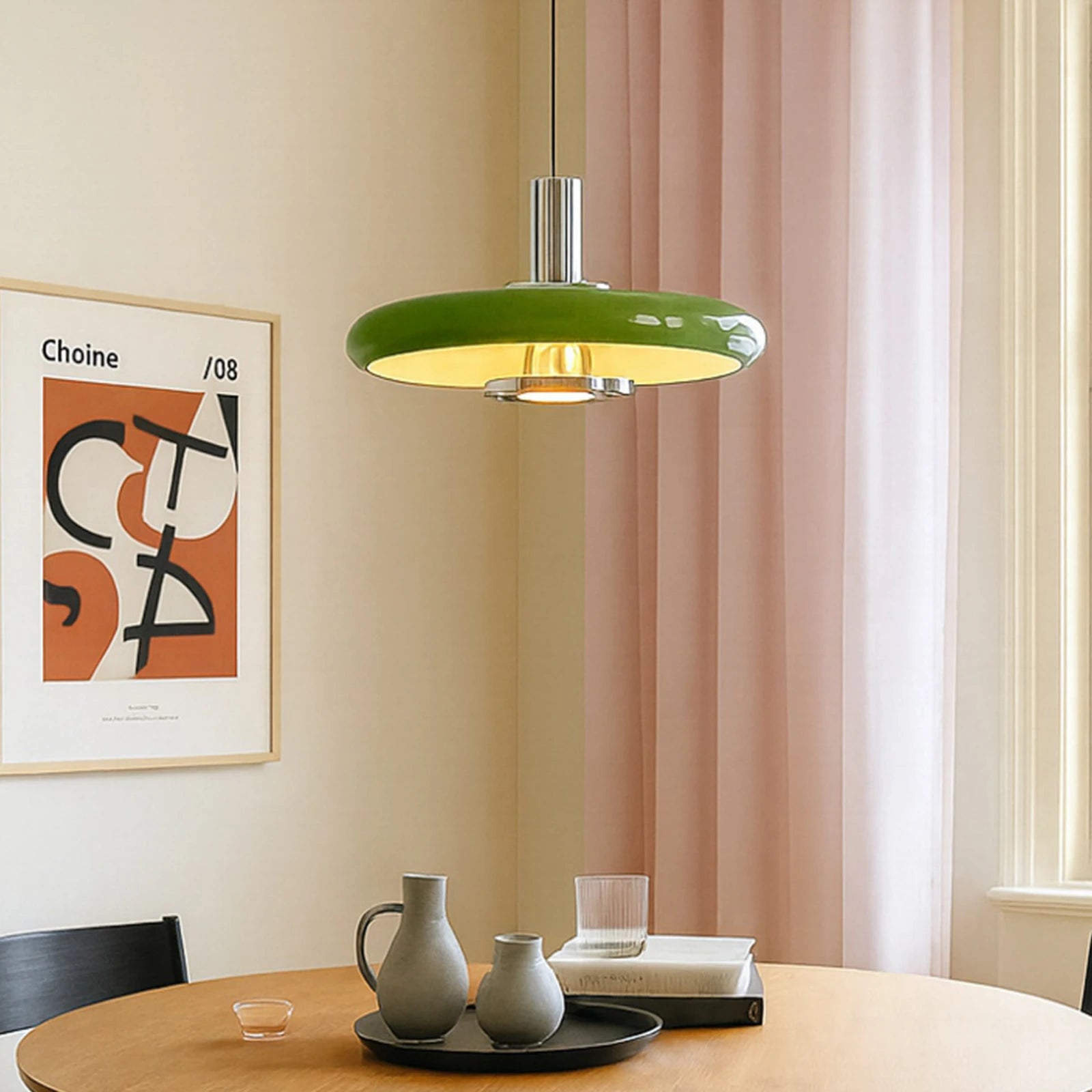 Bauhaus Retro Metall-Pendelleuchte