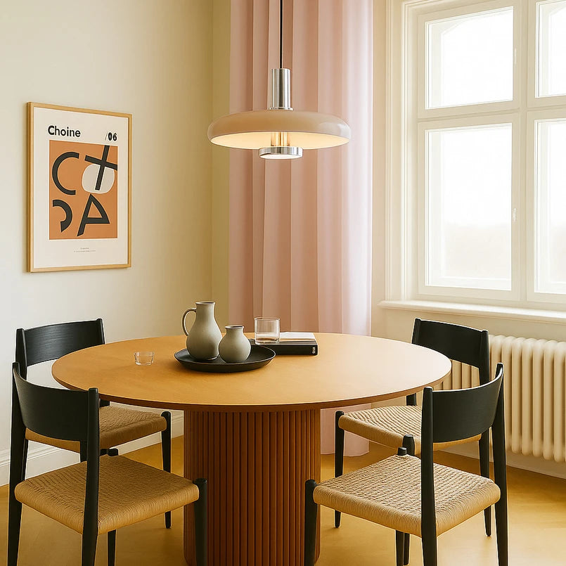 Bauhaus Retro Metall-Pendelleuchte