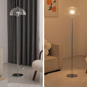 Contemporary floor lamp with acrylic shade