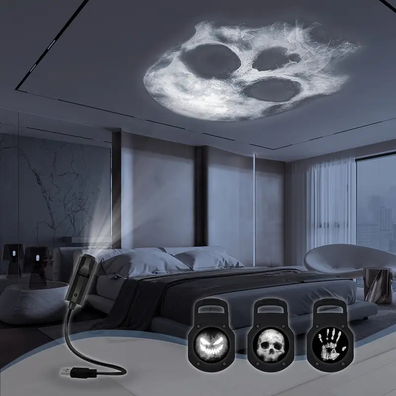 Halloween Skull LED Nachttischlampe