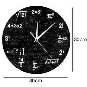 Mathematische Design-Wanduhr – LuminaMath