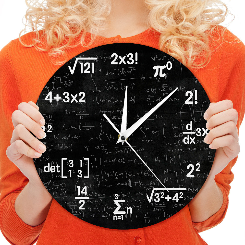 Kreative Mathe-Wanduhr – Einzigartig & Inspirierend-Aster Selection