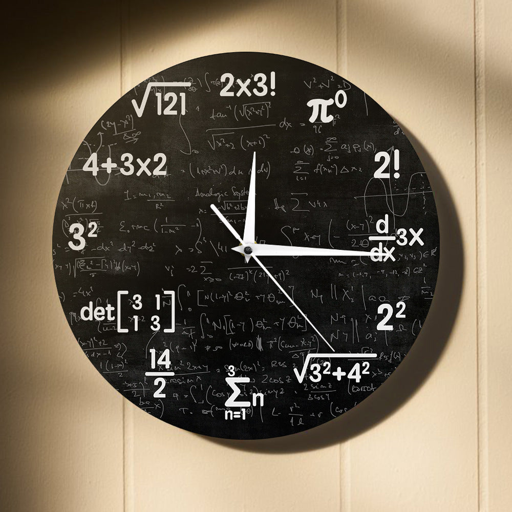 Kreative Mathe-Wanduhr – Einzigartig & Inspirierend-Aster Selection