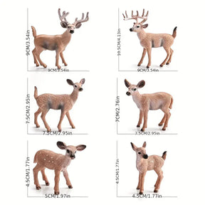Realistische Weihnachts Rentier Figuren Set für Weihnachten