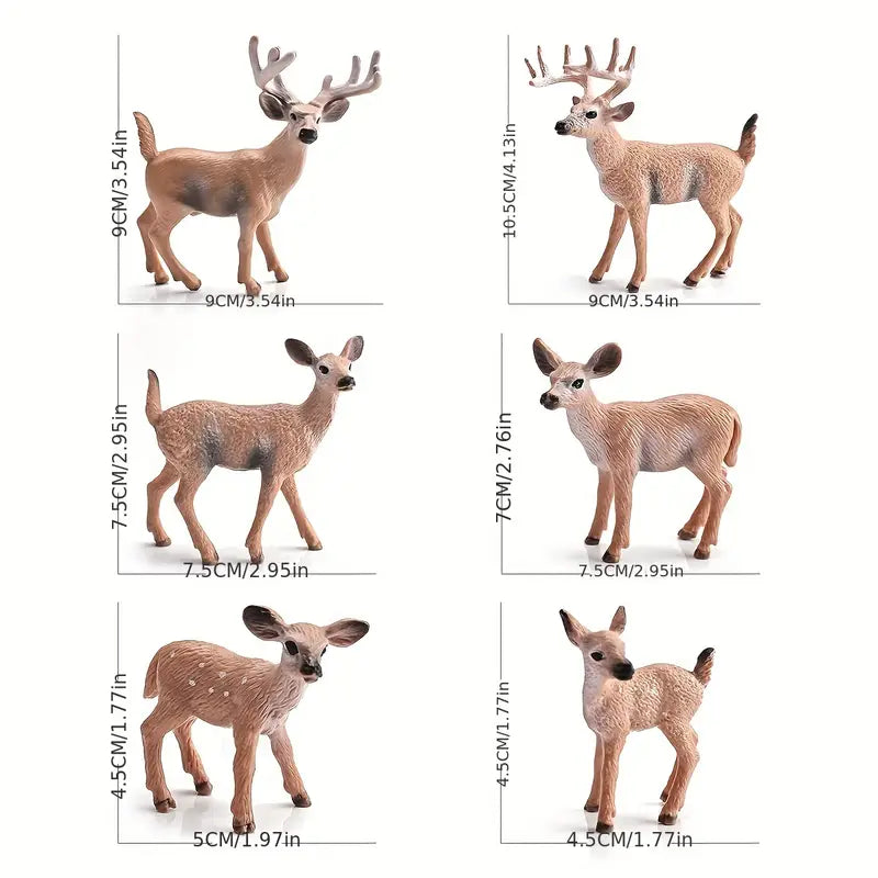 Realistische Weihnachts Rentier Figuren Set für Weihnachten