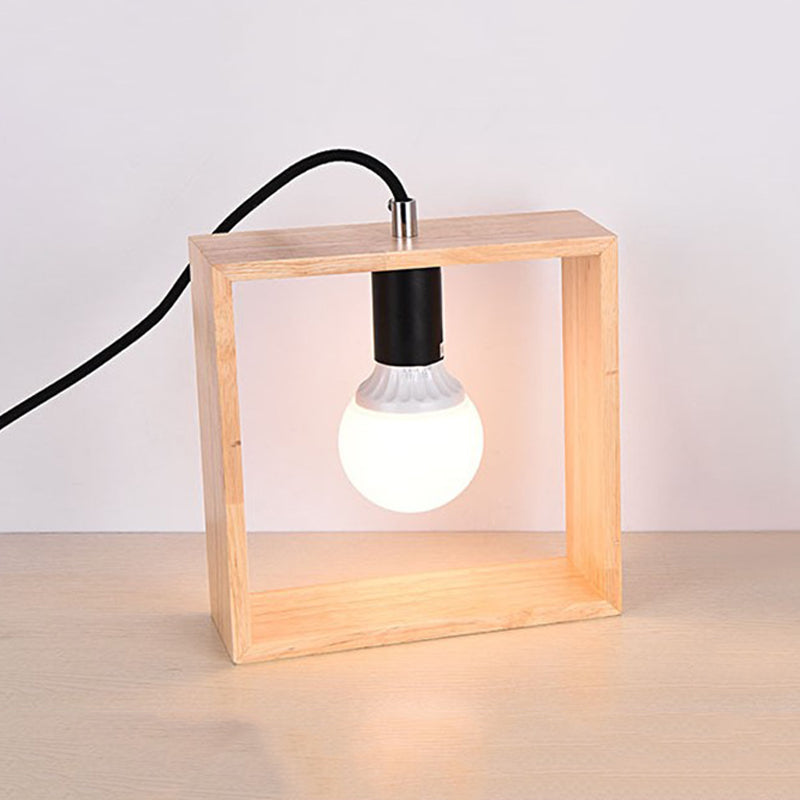 Elegante Holz-Tischlampe für Ihr Zuhause