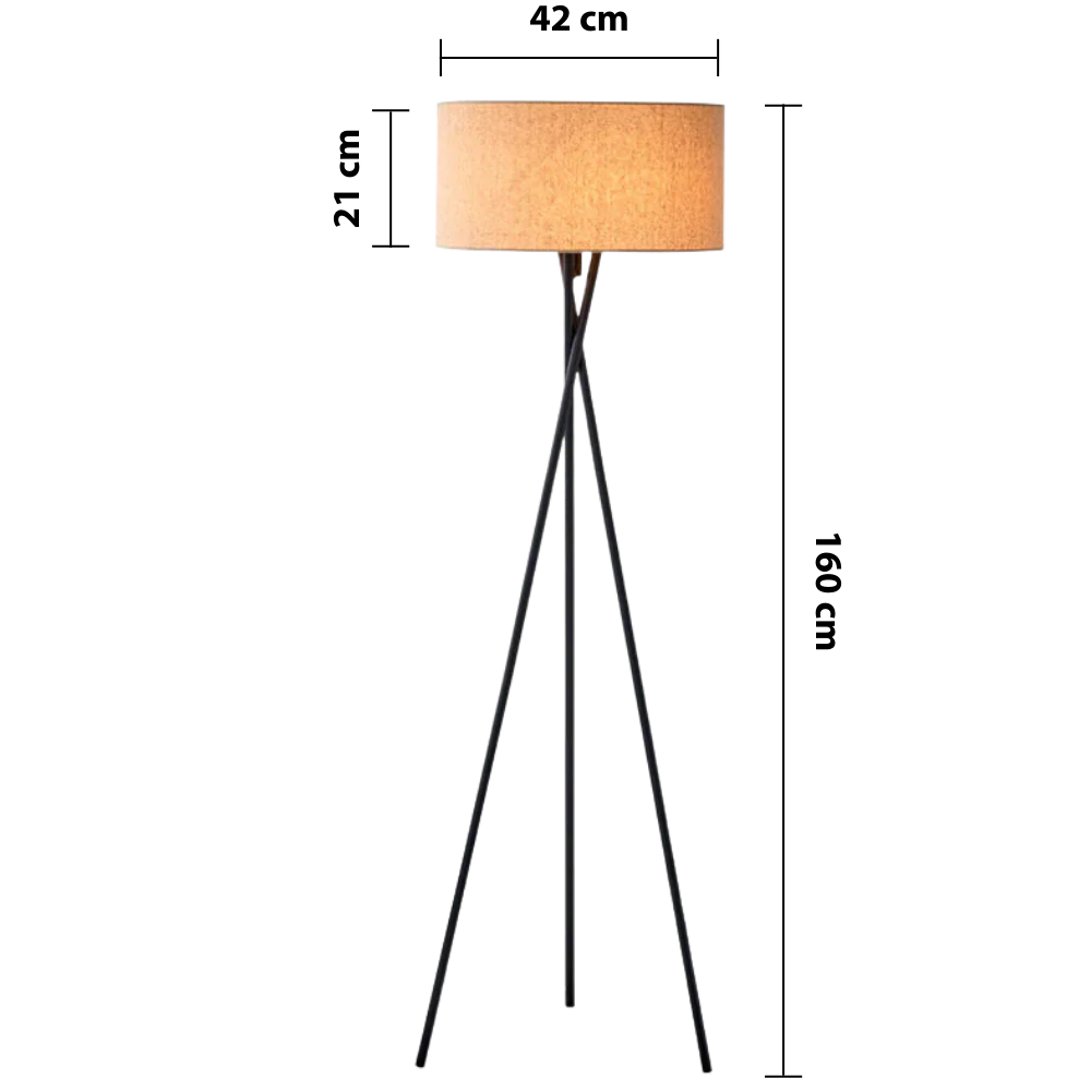 Elegante Stoff Stehlampe Modern