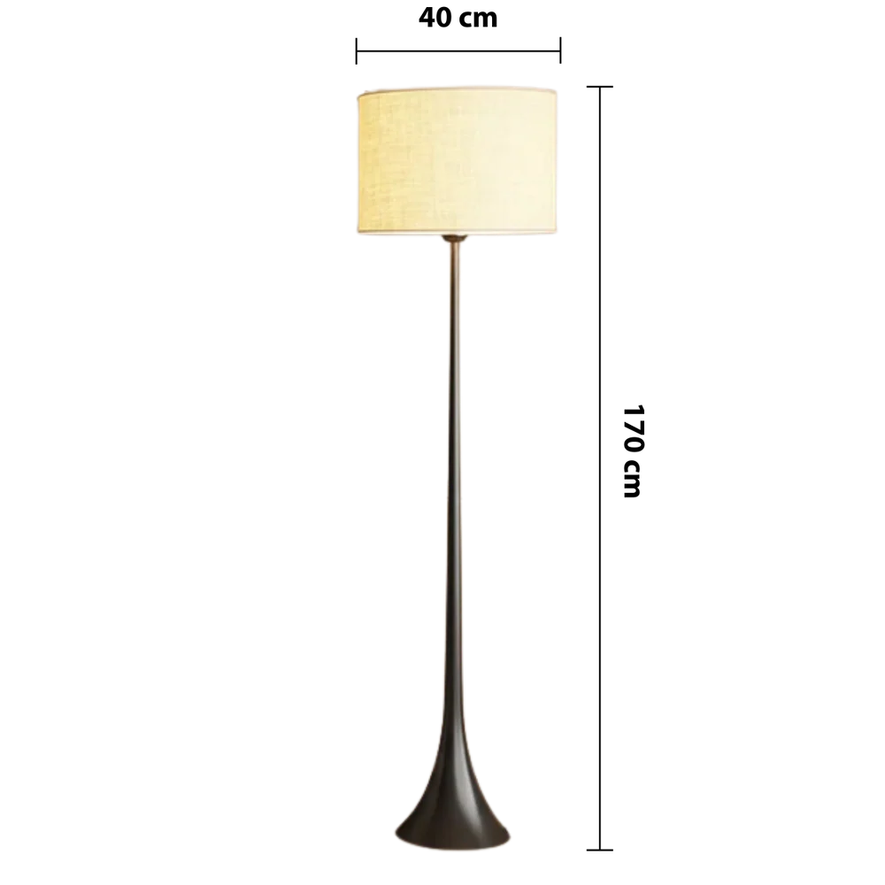 Moderne Seiden Stehlampe Design