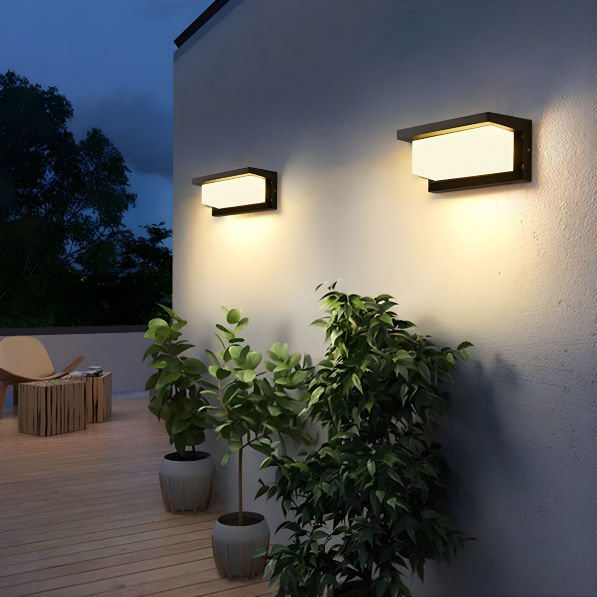 Avelis Moderne Aluminium-LED-Außenwandleuchte