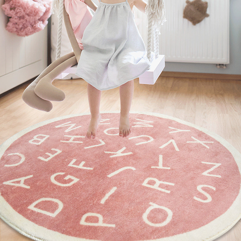 Joli tapis rond de dessin animé pour chambre d'enfant