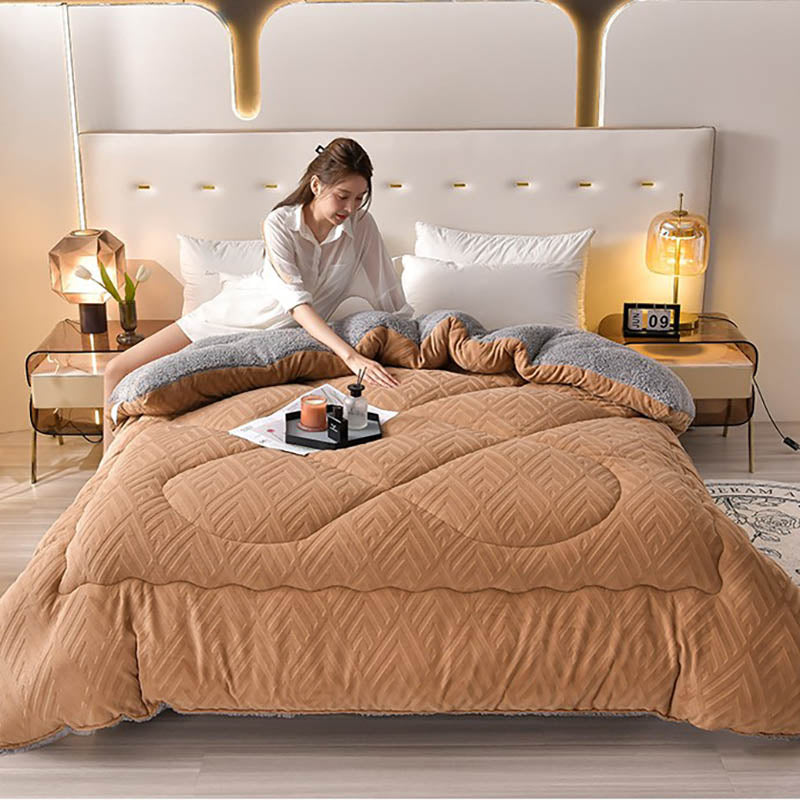 Schwere Sherpa-Decke mit Steppschicht-Aster Selection