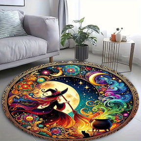 Tapis rond Sorcière mystique