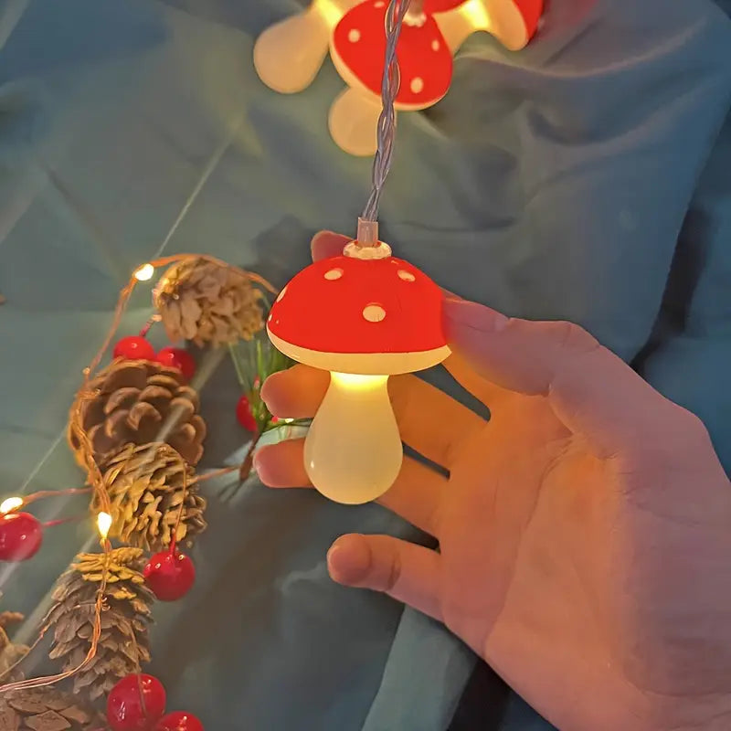 Halloween Pilz Lichterkette