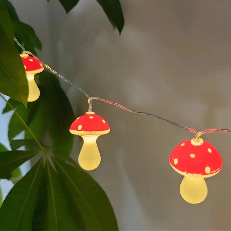 Halloween Pilz Lichterkette