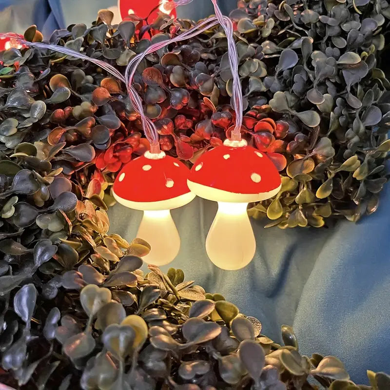 Halloween Pilz Lichterkette