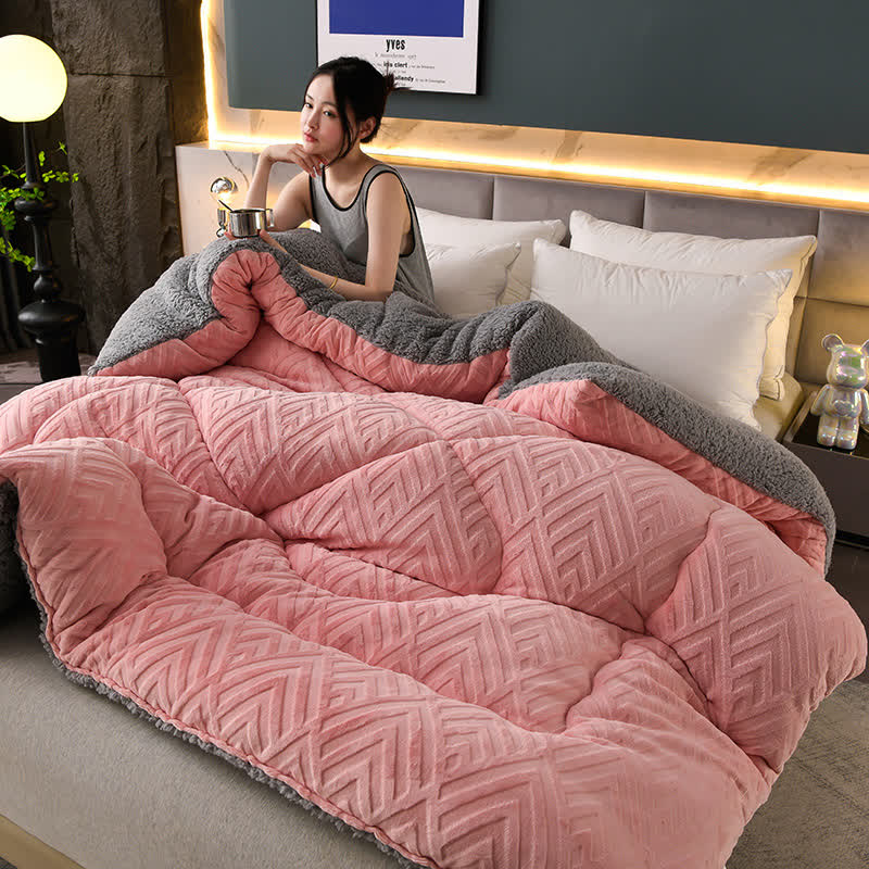 Schwere Sherpa-Decke mit Steppschicht-Aster Selection