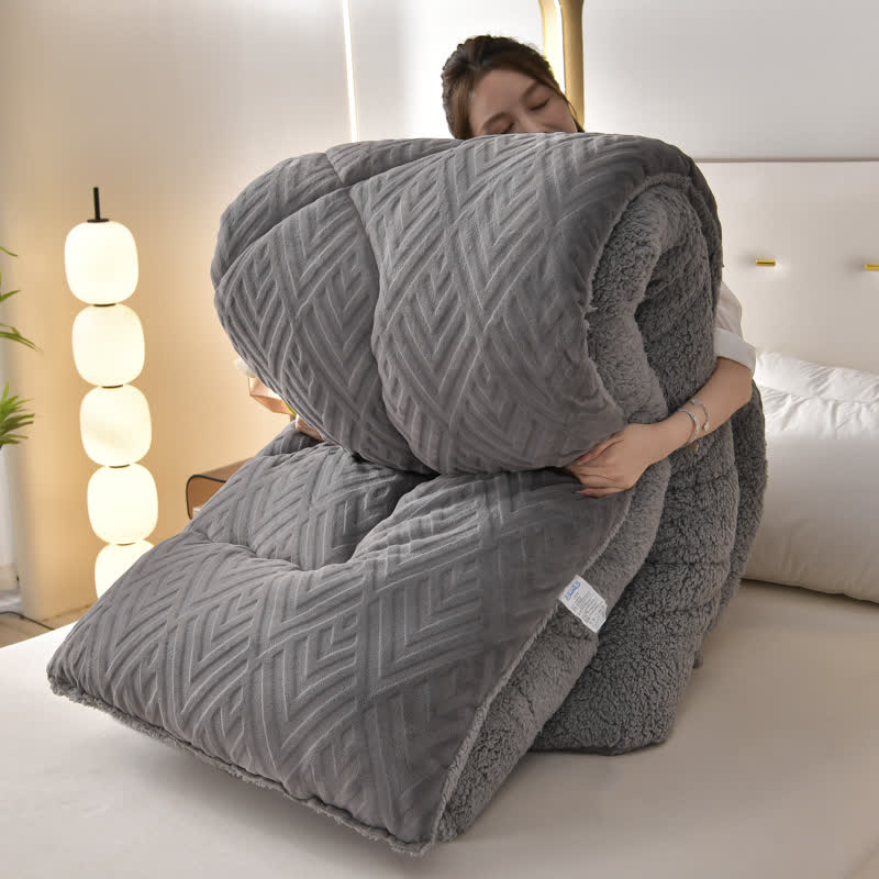 Schwere Sherpa-Decke mit Steppschicht-Aster Selection