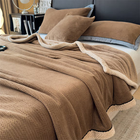 Flauschige Wendbare Fleece-Decke