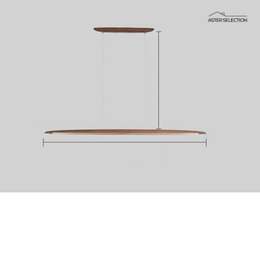 Minimalistische Holz Pendelleuchte