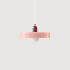 Bunter Bauhaus Glas-Pendelleuchte