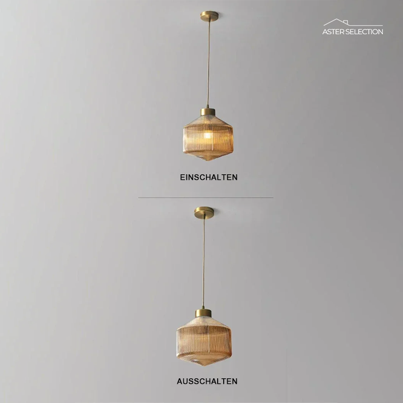 Loft Style Glas Pendelleuchte
