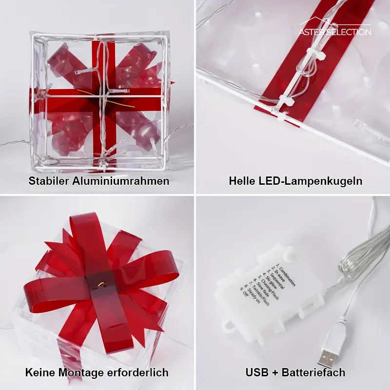 Halloween & Weihnachten Leuchtende Geschenkboxen