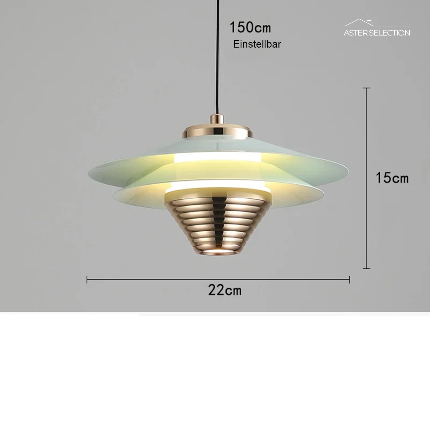 Aluminium LED Pendelleuchte