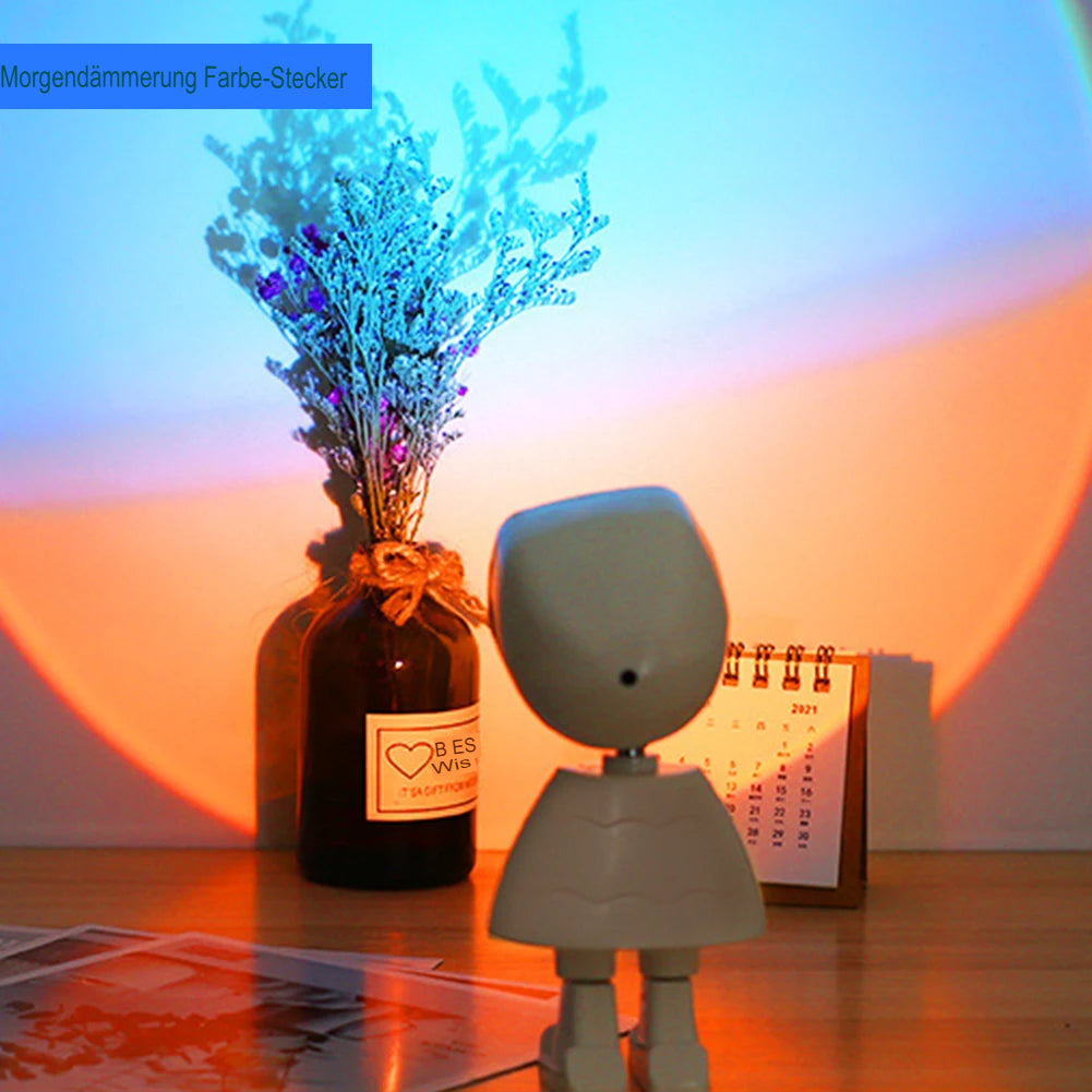 LED-Sunset-Lampe – Traumhafte Projektionen für gemütliche Abende-Aster Selection