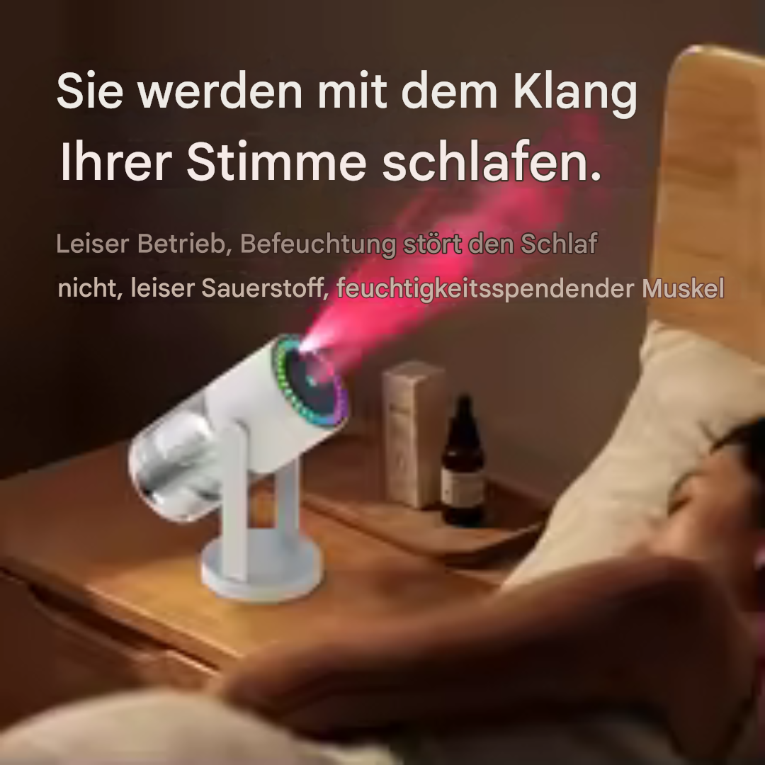 LED Projection Humidifier with Star Effect – 2-in-1 Aroma Diffuser &amp; Night Light