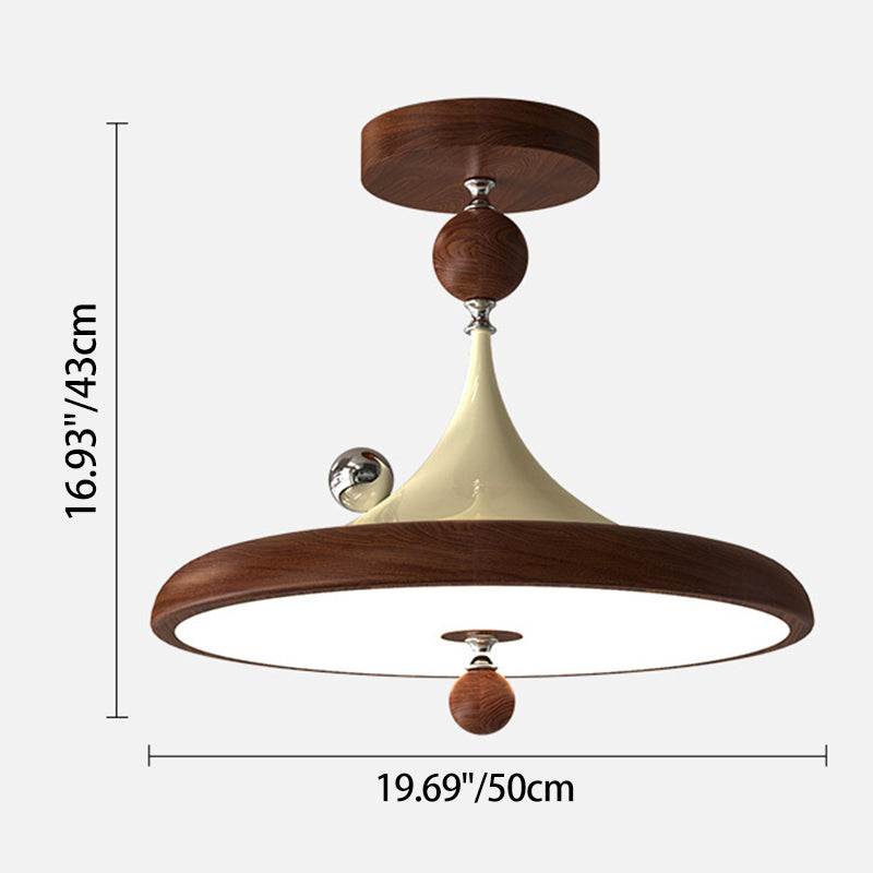 Modern LED ceiling lamp in retro style