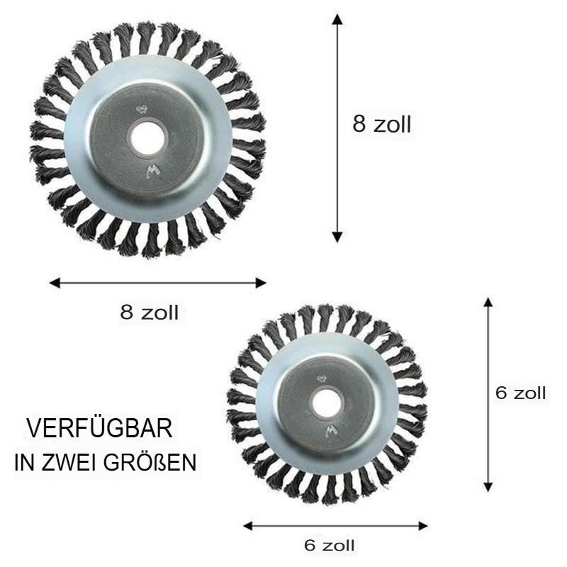 Unkrautbürste für Rasentrimmer