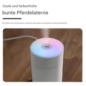 Kompakter USB-Aroma-Luftbefeuchter mit LED-Beleuchtung – Leiser Betrieb & stilvolles Design