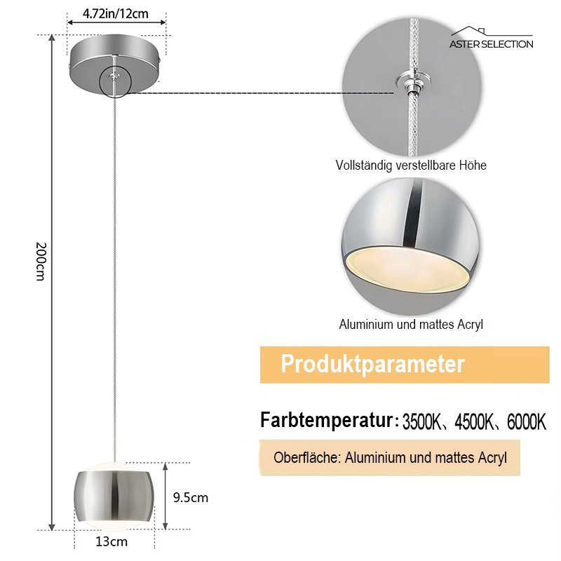 LED Pendelleuchten 2er-Set