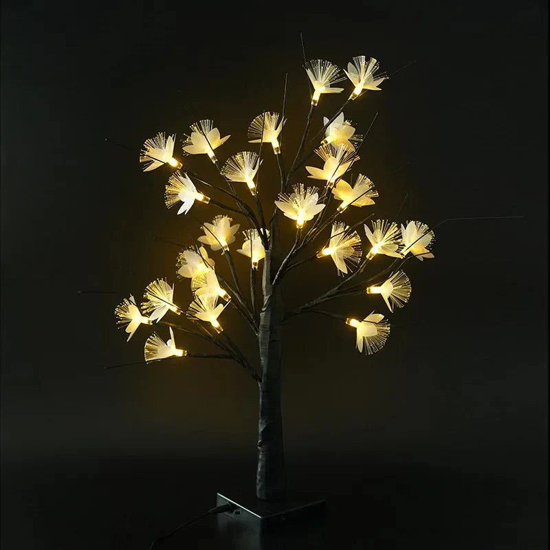 Verzaubernde Bonsai-Lampe mit Rosen