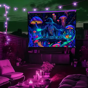 Halloween Fluoreszierendes Wandtuch