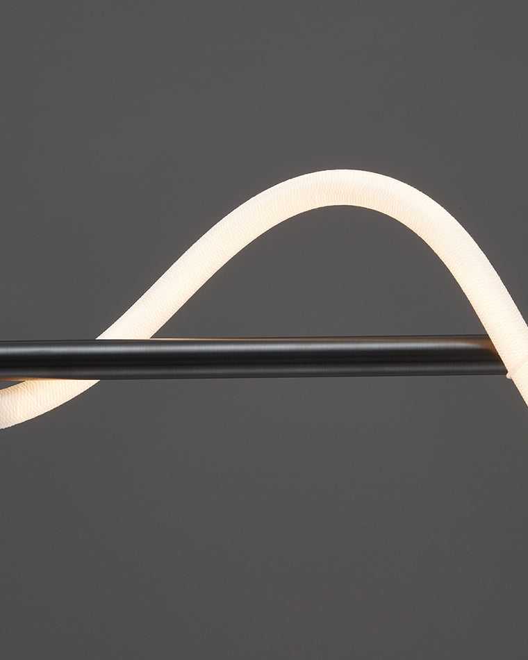 Moderne LED-Pendelleuchte mit Seilmuster