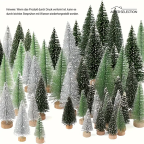 30 Mini Weihnachtsbäume für Weihnachten & Festtagsdeko