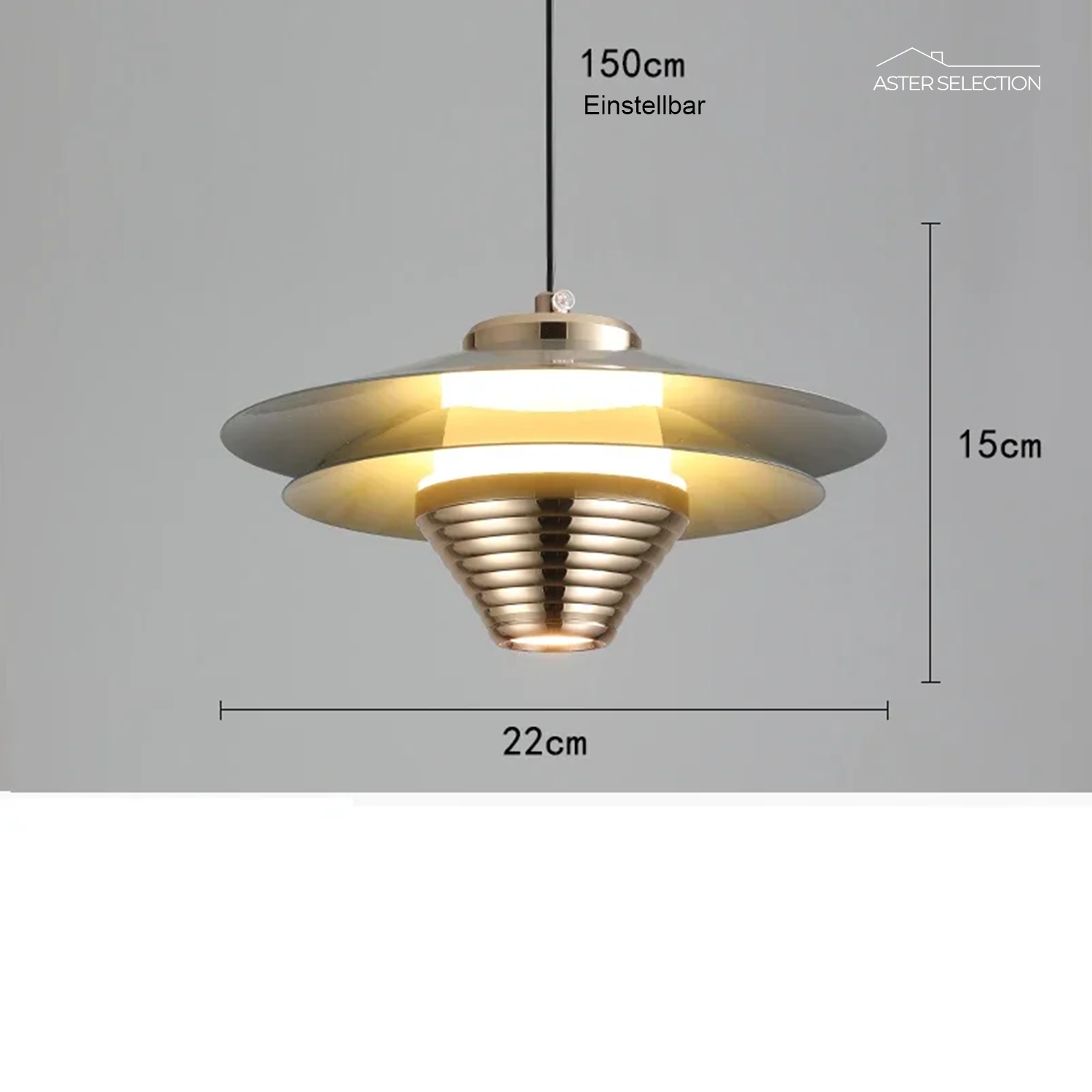 Aluminium LED Pendelleuchte