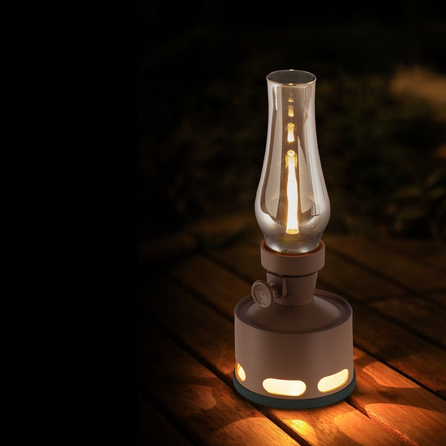 Vintage LED tafellamp met retro charme