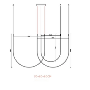 Designer Linien Deckenlampe