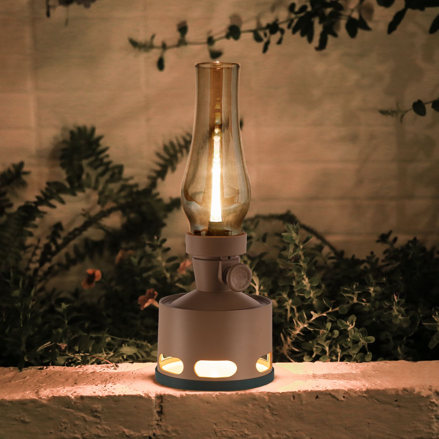 Vintage LED tafellamp met retro charme